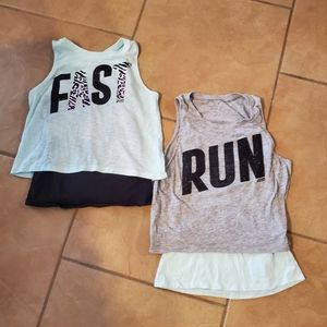Justice Active Lot of 2 Tanks, size 10